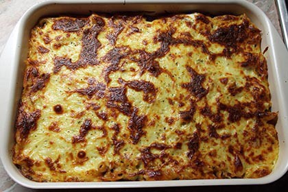 Brokkolis pasta al forno