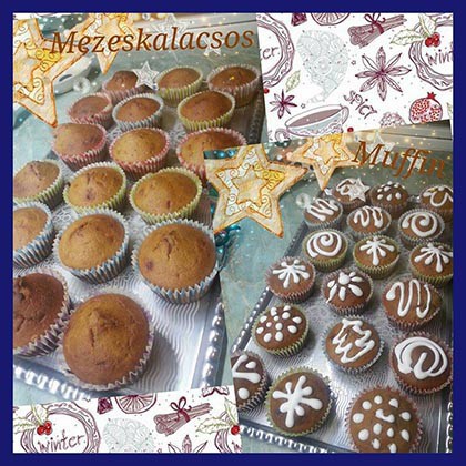 Mézeskalács muffin