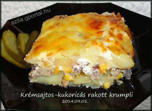 1. Rakott krumpli Krémsajtos-kukoricás
