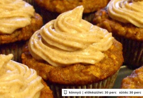 Fahéjas-almás cupcake