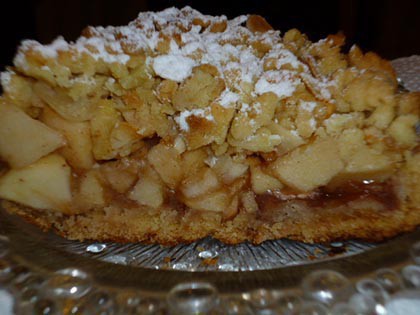 morzsás almapite