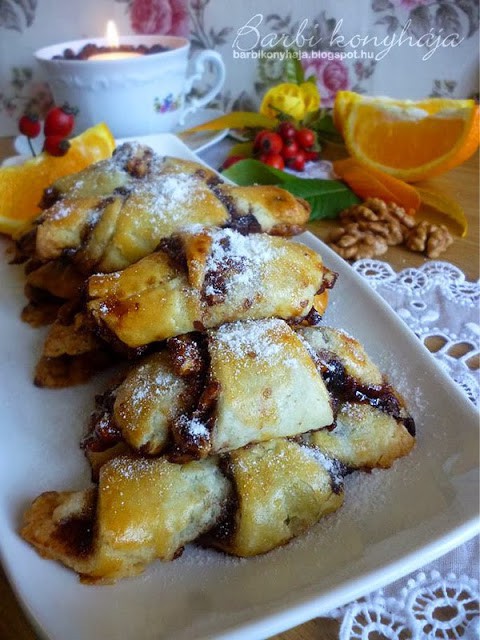 Rugelach - diós és csokoládés