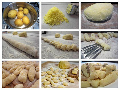 Gnocchi készítése