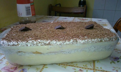 Sztracsatella torta sütés nélkül