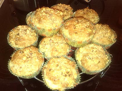 Mandulás muffin citromkrémmel töltve gm