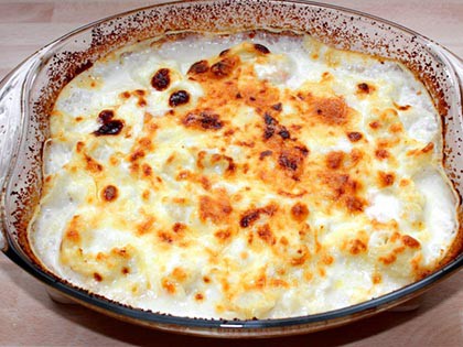 Csőben sült karfiol (lengyeles)
