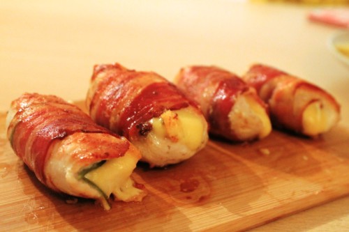 Baconbe tekert burgonya –