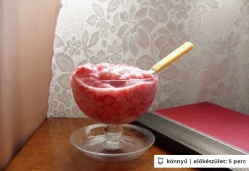 Diabetikus epres jégkása