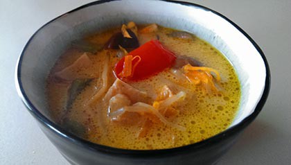 Thai kókuszleves
