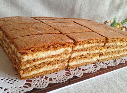 Mézeskalács szelet