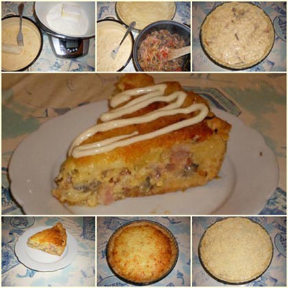 Magyaros Francia quiche (kís)