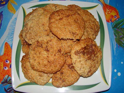Zabpelyhes keksz recept (cookie)
