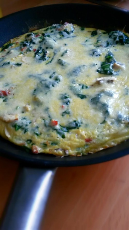 Gombás frittata