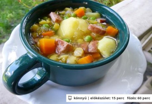 Vegyes borsóleves