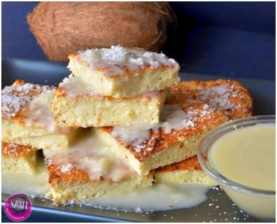 Piskóta - kókuszkocka (paleo)