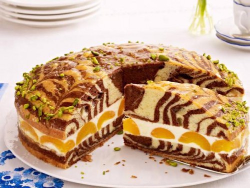 Zebra torta barackal