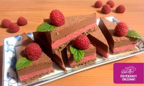 Málnás csokis palo torta