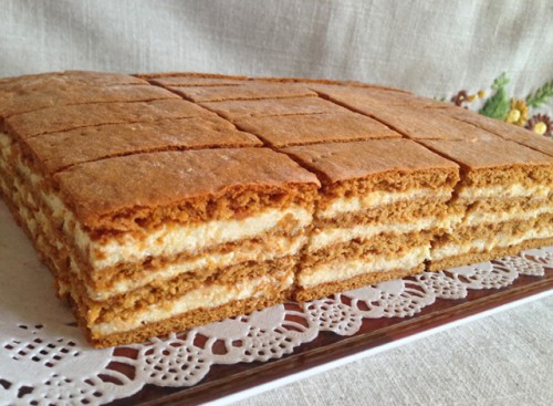 Mézeskalács szelet