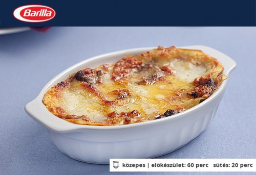 Lasagne prosciuttoval és gombával