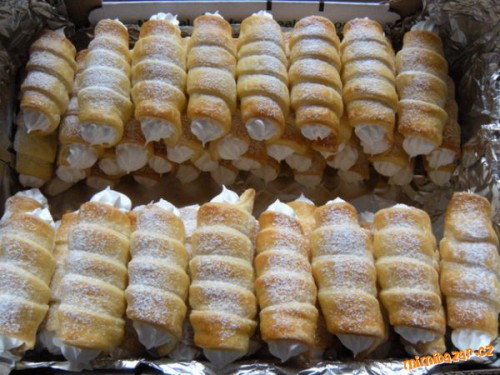 Šlehačkové kremrole