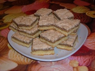 Diós habos sütemény