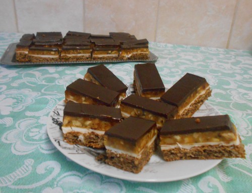 Snickers sütemény