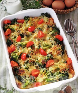 Zöldséges brokkoligratin