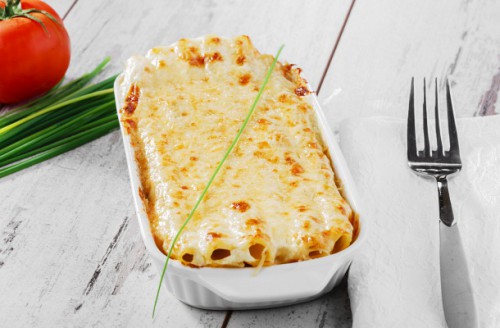 Tejszínes rakott penne