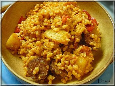 Krumplis tarhonya
