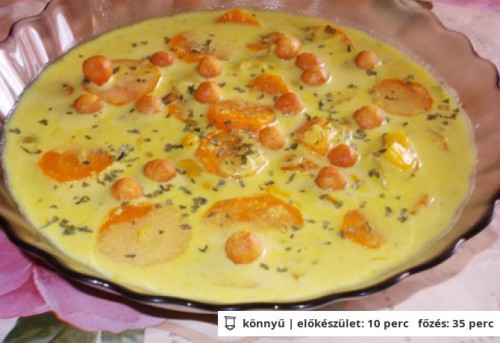 Curry-s tejes kukoricaleves