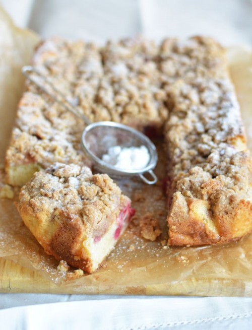 Meggyes morzsás pite