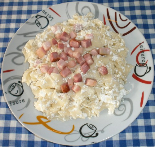Túrós tészta szalonnával