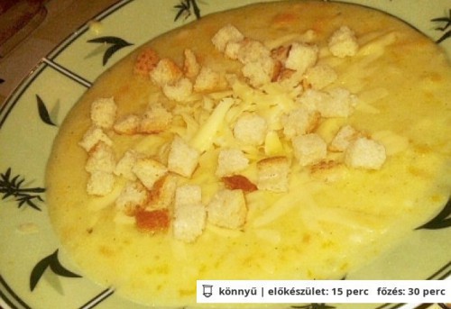 Zellerkrémleves Dorcy konyhájából
