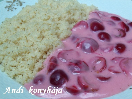 Pirított gríz meggymártással (Anditól)