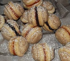 Diós habos korongok