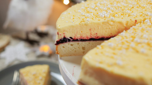 Ünnepi pezsgőkrémes torta