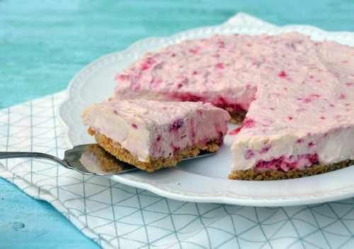 Málnás fehér csokis sajttorta