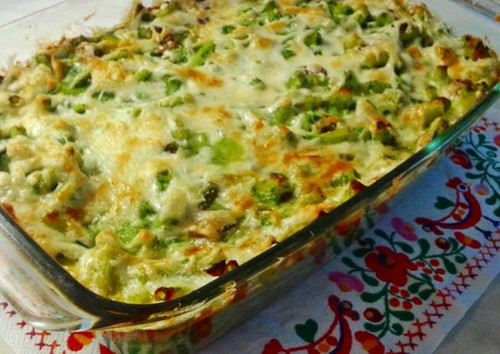 Spenótos penne