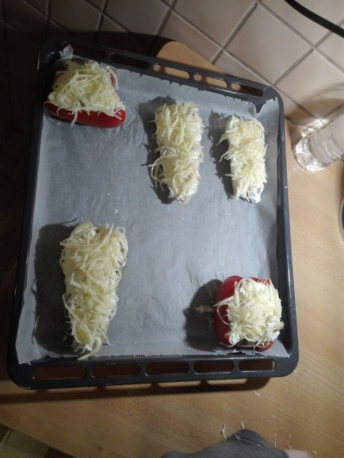 Padlizsánnal töltött paprika