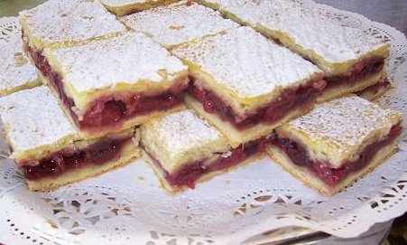 Egyszerű meggyes pite –