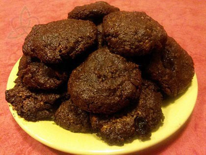 Keksz csokis mazsolás (paleo)