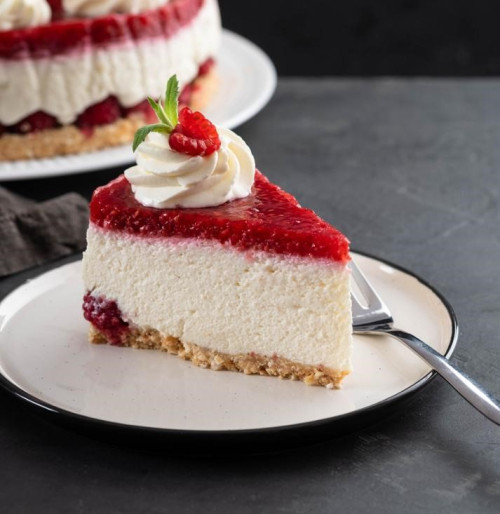 Himbeerpuddingtorte