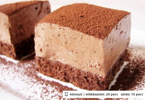 Csokoládés trüffelkocka